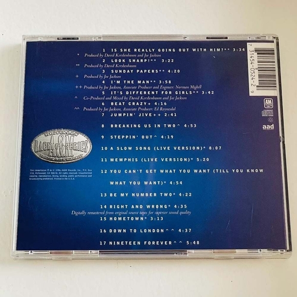 CD Joe Jackson - Greatest Hits - Picture 2 of 2